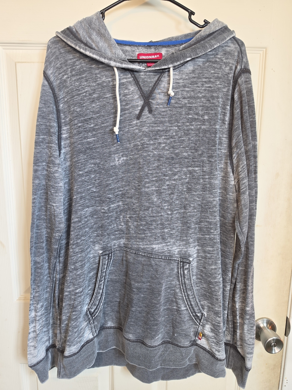 Unionbay Women's Gray Hooded Pullover Sweater